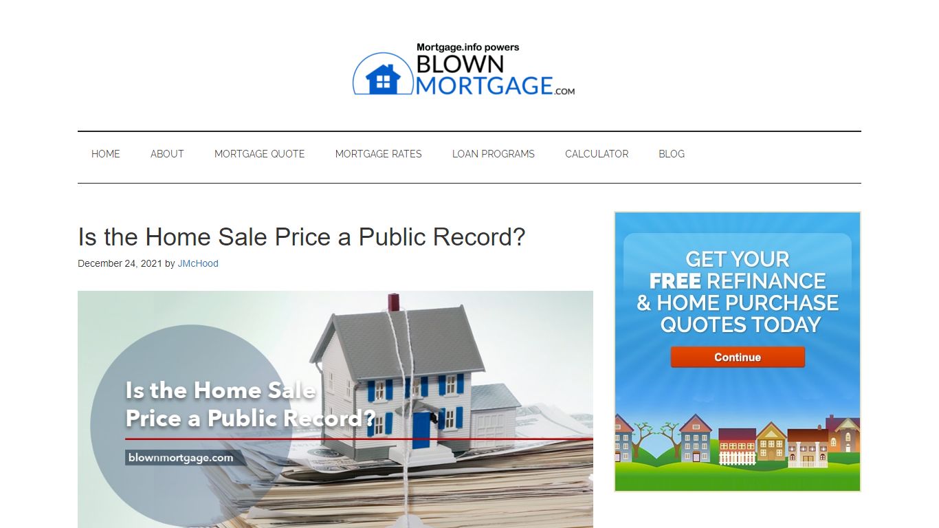 Is the Home Sale Price a Public Record? - Blown Mortgage